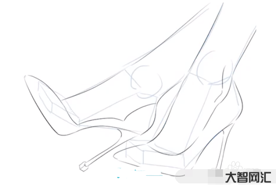 画鞋子教程模特教程