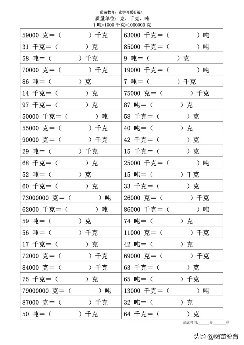 1吨是多少千克