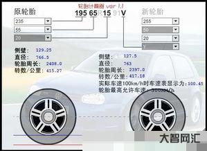 轮胎计算器怎么用?