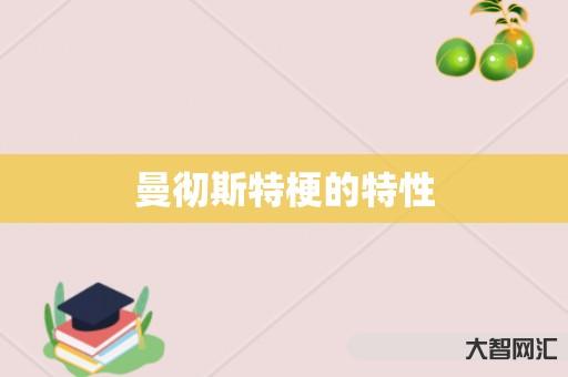 曼彻斯特梗的特性 曼彻斯特梗的特性