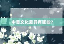 中美文化差异有哪些?-大智网汇
