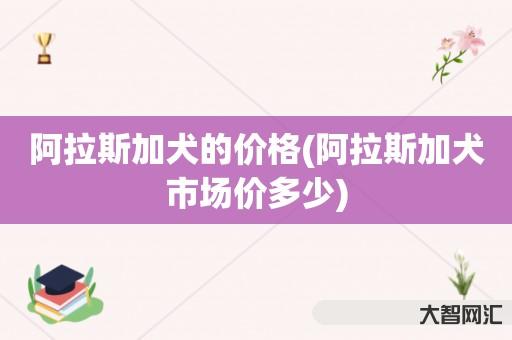 阿拉斯加犬的价格-阿拉斯加犬市场价多少 阿拉斯加犬的价格-阿拉斯加犬市场价多少