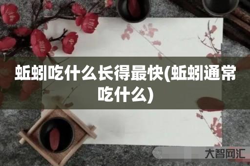 蚯蚓吃什么长得最快-蚯蚓通常吃什么 蚯蚓吃什么长得最快-蚯蚓通常吃什么