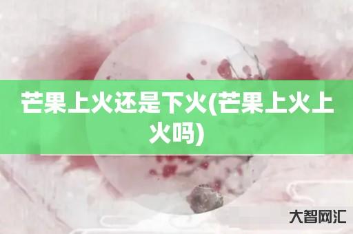 芒果上火还是下火(芒果上火上火吗) 芒果上火还是下火(芒果上火上火吗)
