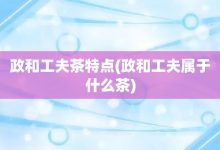 政和工夫茶特点-政和工夫属于什么茶-大智网汇