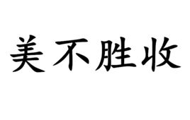 美不胜收的意思