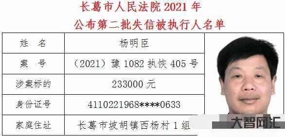 失信人员黑名单查询