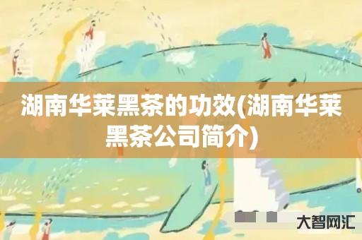 湖南华莱黑茶的功效-湖南华莱黑茶公司简介 湖南华莱黑茶的功效-湖南华莱黑茶公司简介