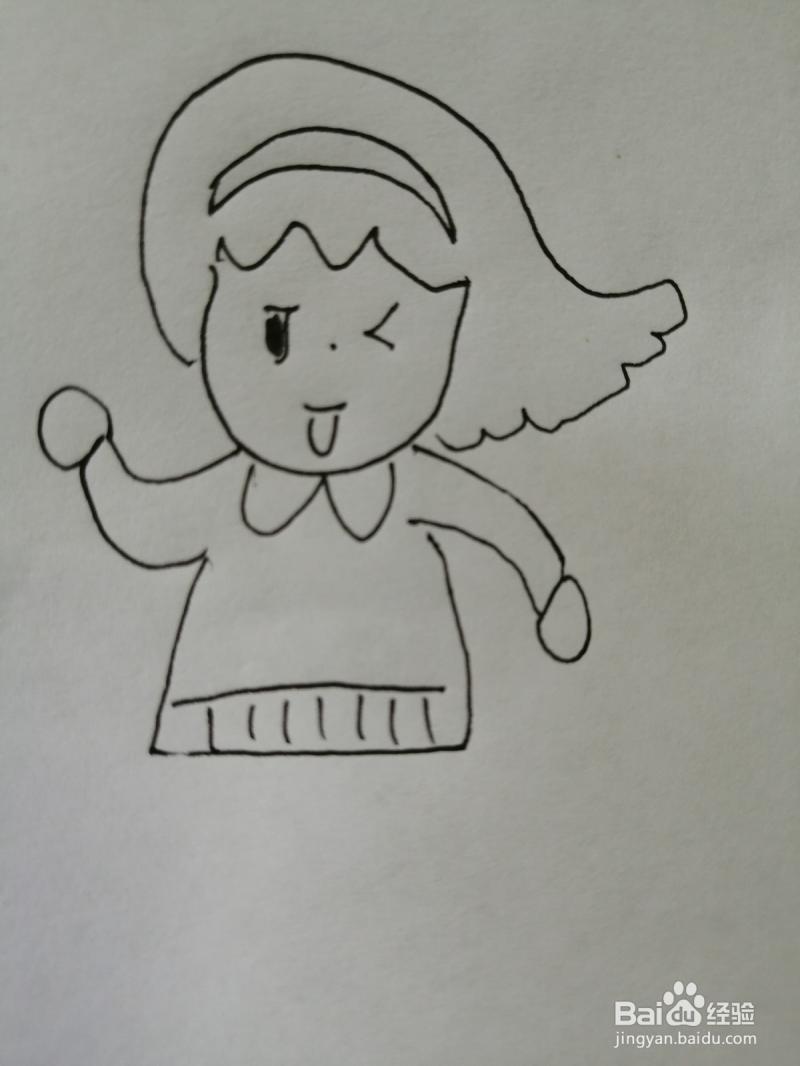 有人画了衣服怎么夸她漂亮-儿童画教程 | 创意线描画春姑娘来了 有人画了衣服怎么夸她漂亮-儿童画教程 | 创意线描画春姑娘来了