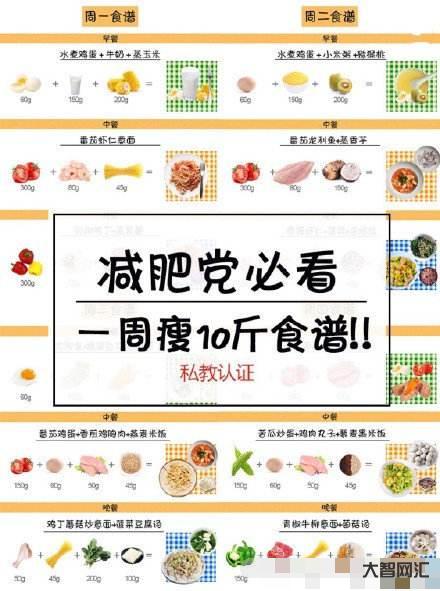 公认最快21天减肥食谱-21天食谱分享(已瘦20斤)-大智网汇